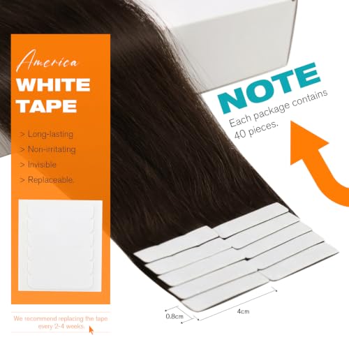 Image of Sunny Hair Tape in Extensions Brunette Darker Brown 100g 40PCS