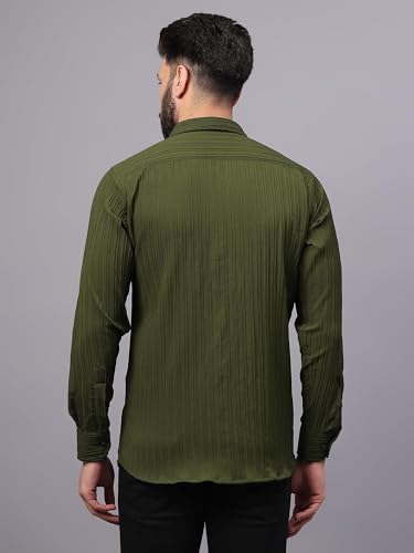 Image of FILO HEVIS Men's Casual Button Down Popcorn Shirts Stylish Long Sleeve Linen Textured Beach Summer Shirt