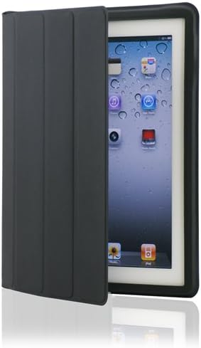 Gearonic Magnetic Smart Slim Full Body Cover for iPad 2, Black (352BPUIB)