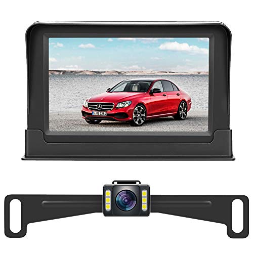 Rohent HD Backup Camera and Monitor License Plate Hitch Rear View Camera