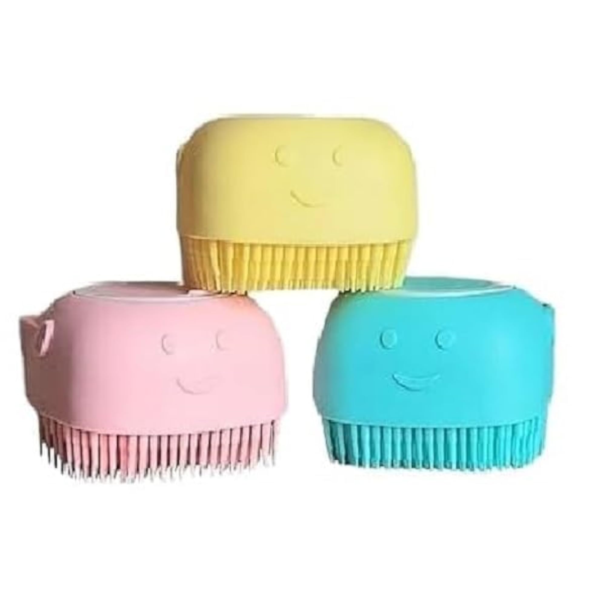 Silicone Exfoliating Body Scrubber with Soap Dispenser Brush