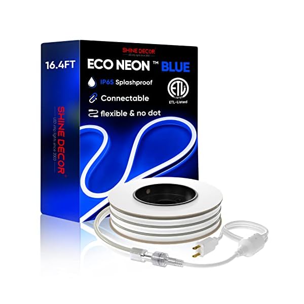 Shine decor etl-standard led neon rope lights led strips for ambient lighting decoration