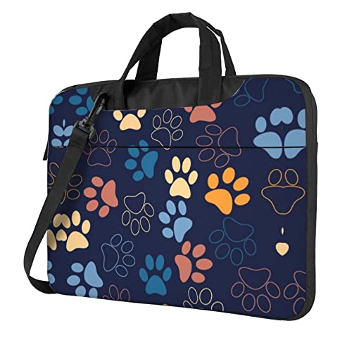 Bolsa para portátil con diseño de pata de perro, 13-15.6 pulg miniatura 1