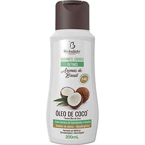 Kit 10 Sabonete Líquido Íntimo Óleo de Coco 200ml Bio Instinto