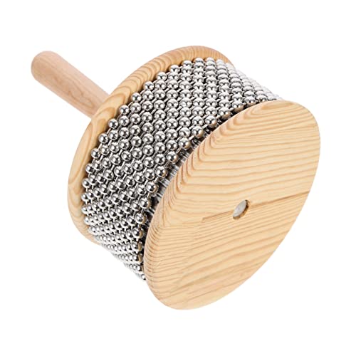 Milisten Creative Wooden Steel Interesting Children Playthings Child Stainless For Beads Classical Plaything Instrument Cabasa Kid Gift Percussion Band Toddler With Beginner Metal #TOP18
