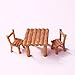 Produktbild JoyFan 3 Teile/Satz Tisch Stuhl Harz Handwerk Micro Landschaft Ornament Fee Garten Miniatur Terrarium Figur Dekoration