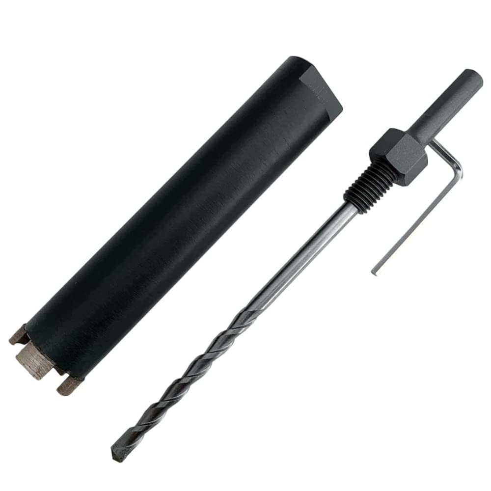 1-1/2" Dry/Wet Multipurpose Core Bit for Masonry, Concrete and Natural Stone, 6" Drilling Depth, 1/2" Shank Pilot Bit with 5/8"-11 Arbor