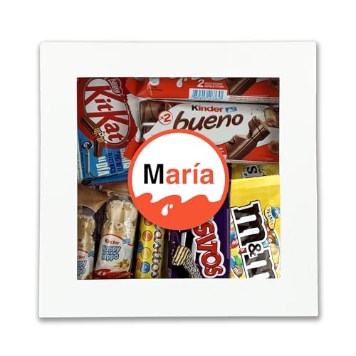 Caja Personalizada con Nombre Chocolate Chocolatinas Regalo Pareja Novio Novia San Valentín...