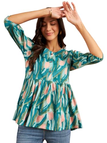 Image of Modeve Women Cotton Top for Summer