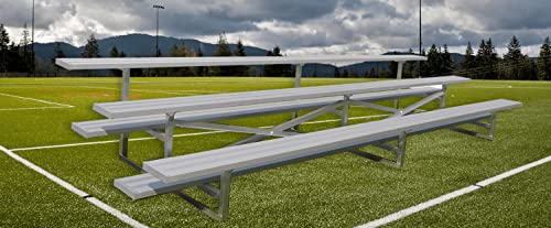 Gared Spectator Stationary 15' Bleacher, 3 Row