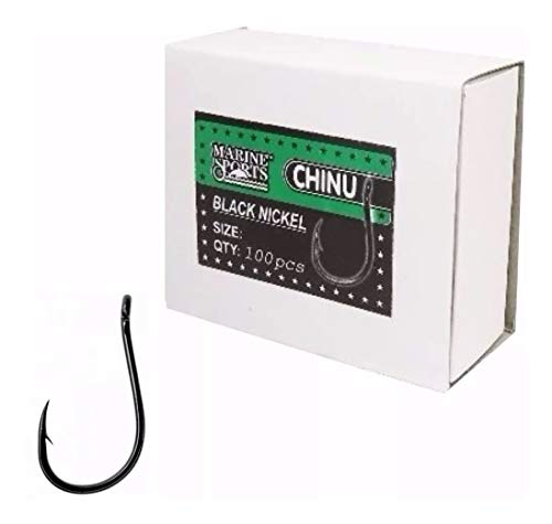 Anzol Chinu Nº 6 Black Nickel Marine Sports - 100 Peças