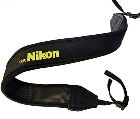 Fotasy Professional Neoprene Neck Strap for Nikkor Cameras, Camera Neck Strap Compatible with Nikon D5 D4 D3 DS850 D810 D800 D750 D7500 D7300 D7200 D7000 D5600 D5500 D5300 D5100 D5000 D3500 D3400