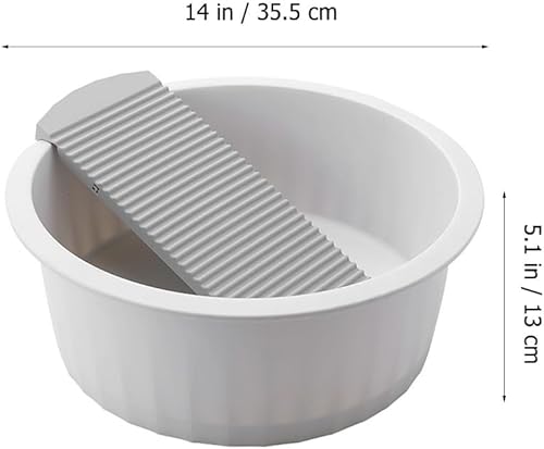 Vista 11 de Gadpiparty Lavabo de plástico antideslizante para bebé, delicado mini lavabo para lavar a mano, ropa sucia, hogar (azul)