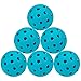 Spunspon 6 Pack Pickleball Balls, 40 Holes Outdoor Pickleballs, High Elasticity & Durable Pickle Balls for All Style Pickleball Paddles (Sky Blue)