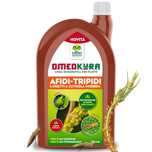 Albagarden - Insetticida Afidi Per Piante Naturale - Preparato Sistemico Omeopatico Per La Difesa E Rinforzo Delle Piante Contro Insetti Afidi Tripidi Pidocchi Per Orto, Giardino, Bonsai Da 750 ml
