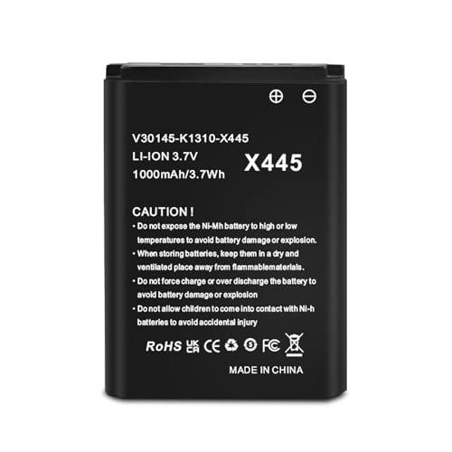 FLSTOR Batería para Siemens Gigaset SL78H SL780 SL785 SL788 SL400 SL400A SL400H para Telekom A806 X656 V30145 K1310K X444 V30145 K1310 X445 (1000 mAh) 3,7 V recargable. Battery 1pcs