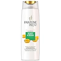 Pantene Pro-V Glatt & Seidig Shampoo - 2x 300 Ml, Ohne Silikon, Für Widerspenstiges Haar, Anti-Frizz