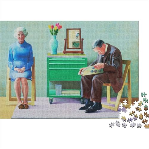 David Hockney Jigsaw Puzzles for Adults 1000 Piece Jigsaw Puzzles for Adults Jigsaws 1000 Pieces Challenging Game A Great Gift for All Ages