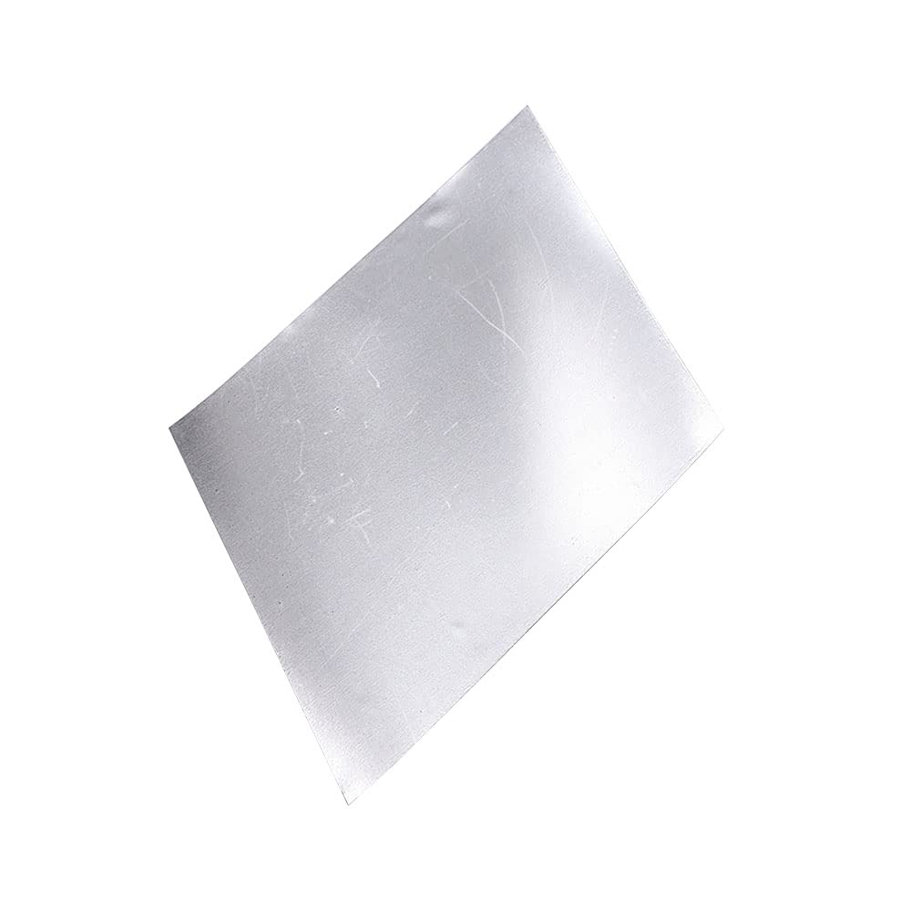 1PCS Piastra di indio ad alta purezza In≥99.995% Foglio di indio super sottile In elemento Foglio di lamina di indio puro Flake Indium Wafer Piastra di indio (Thickness 0.1MM)