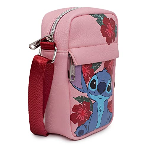 Disney Bag, Crossbody, Lilo, Stitch Sweet Smiling Pose, Vegan Leather2
