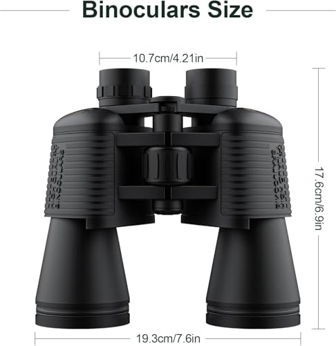 Image of Ghime Binoculars for Long Distance 20x50 Zoom | Ultra HD 2000 Meter Range | BAK4 Prism FMC Lens | Waterproof Wide View for Traveling, Bird Watching, Wildlife, Safari, Sports, Stargazing