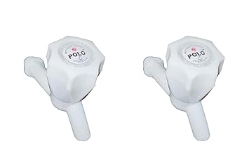 CUROVIT Polo PVC BIB Cock Tap 2 pc Quarter Turn Fitting for Bathroom and Kitchen 15mm (1/2