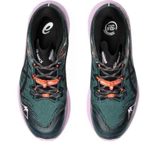 ASICS Women's Fuji Lite 5 Running Shoes, 5.5, Rainy Lake/Black