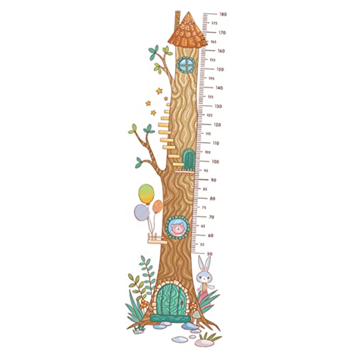 BESPORTBLE 1Sheet Height Growth Chart Sticker Self Adhesive Growth Ruler Removable Measurement Chart for Walls Decor for Smooth Surfaces Fun DIY Room Decoration