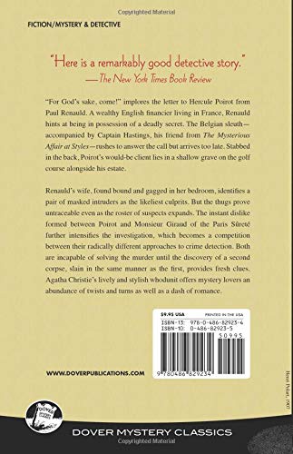 The Murder On The Links: A Hercule Poirot Mystery (Dover Mystery Classics) #TOP1