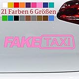 generisch Fake Taxi Aufkleber JDM OEM Tuning Sticker Decal Cabs Mietauto Mietwagen Drift in 6 Größen und 21 Farben