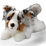 Carl Dick Australischer Schäferhund liegend, Hund, Plüschtier, Kuscheltier ca. 30cm 3477