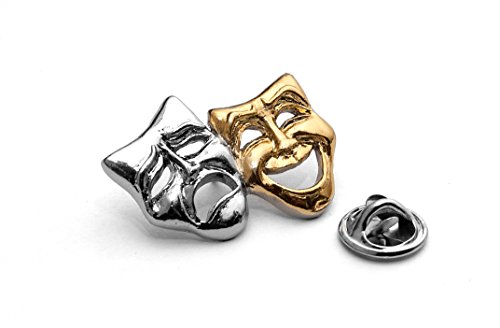 Máscaras polidas/prateadas-pin badge presente musical condutor professor estudante, Metal