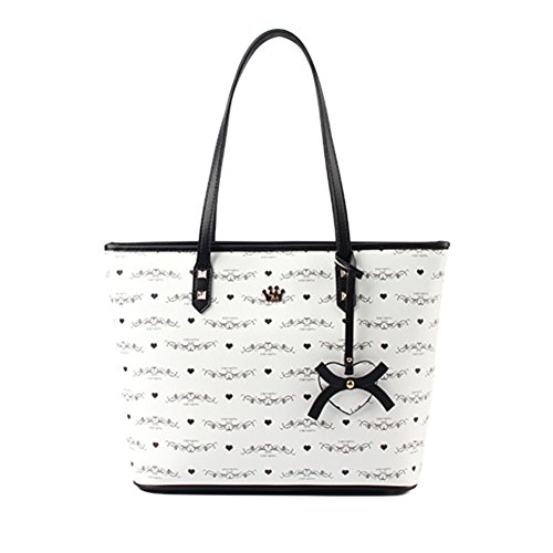 Sac à bandoulière casual pour femme avec une impression mode coréenne style fourre-tout