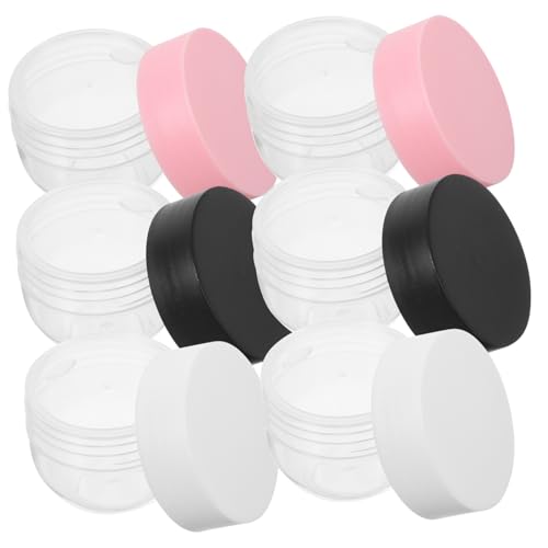 Veemoon 8 pièces Pot Crème Voyage PP Mat Résistant Déformation Flacons Cosmétiques Vides pour Crèmes Lotions et Démaquillants Pots de Soin Compact