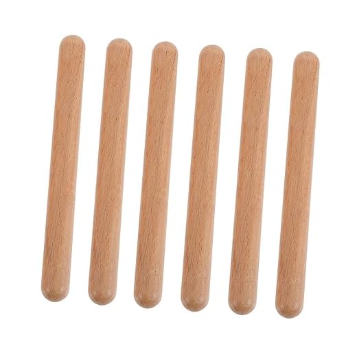 CIMAXIC 3pares Claves De Percusión De Madera para Juego De Instrumento Musical para Desarrollar El Ritmo y Musical Infantil