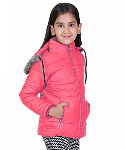 Image of Brazo Full Sleeve Solid Winter Wear Jacket for Girls