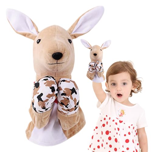 Marionnette à main animaux kung fu peluche interactive boxe avec sons - 7