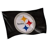 Team Sports America NFL Pittsburgh Steelers 3 x 5 Outdoor Durable Flag with Grommets | Heavy Duty Flag & Banner for Outdoor Garden Patio | Indoor Wall Decor | Works with Flag Poles for House
