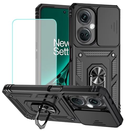 Vokuha OnePlus Nord N30pP[X OnePlus Nord CE 3 Lite 5GP[X KXXN[veN^[ƃXChJJo[t 360°]OX^h CJo[ OnePlus Nord N30 5Gp 