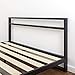 ZINUS Trisha 7 Inch Metal Platform Bed Frame with Headboard, Wood Slat Support, No Box Spring Needed, Easy Assembly, King, Black
