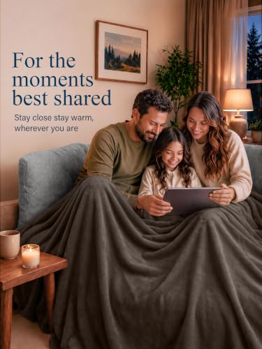 Image of Utopia Bedding Ultra Soft Fleece Bed Blanket King Size Brown (90x102 Inch)