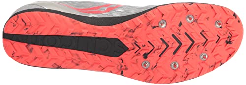 Saucony Men's Havok XC 3 Spike Cross Country Running Shoe, Fog/Black/Vizi, 11.5