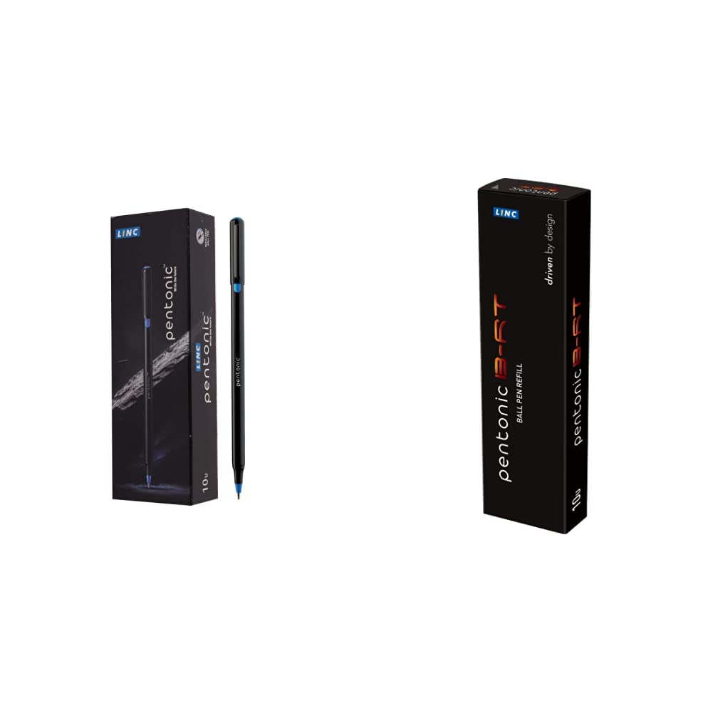 Pentonic LINC Blue Ink Ball Point Pen Pack of 10 Linc VRT Ball Point