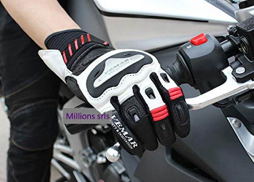 MH96_Italy Guanti Moto in Pelle Professionali