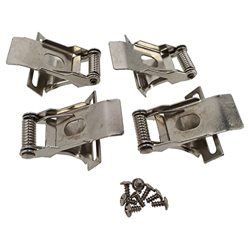 Federklammern 4er-Set für Einbau-Montage eines LED Panels beliebiger Größe in eine Gips-/Trockenbaudecke oder Wand ohne zusätzlichen Einbau-Rahmen