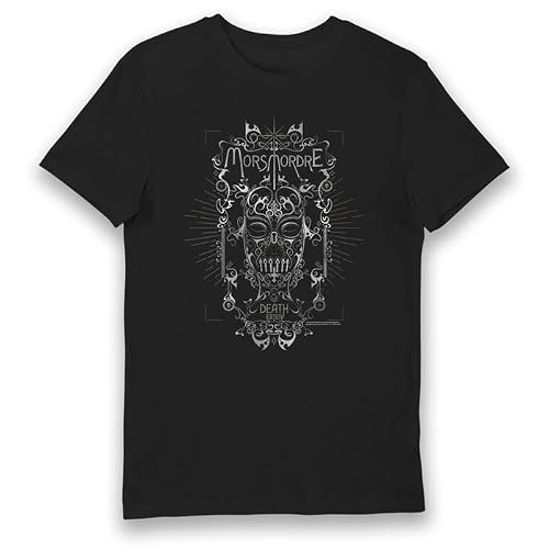 Harry Potter Death Eaters Mask Adults T-Shirt-S Black