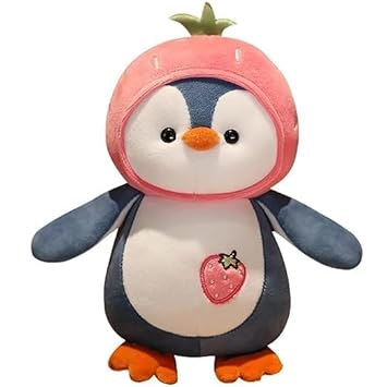 Fun4You-Cute Penguin Plush Pillow Soft Toy for Kids | Stuffed Plush Doll | Soft Plush Animal Pillow Toy | Kawaii Stuffed Toy | Hugging Plush Cushion Gift for Boys & Girls (25cm)