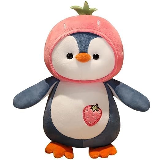 Fun4You-Cute Penguin Plush Pillow Soft Toy for Kids | Stuffed Plush Doll | Soft Plush Animal Pillow Toy | Kawaii Stuffed Toy | Hugging Plush Cushion Gift for Boys & Girls (25cm)