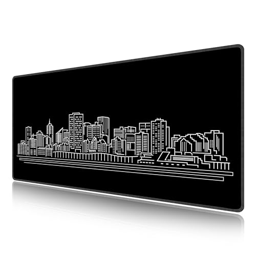 Tapis de souris de jeu XXL noir LL-COEUR pour protéger le bureau