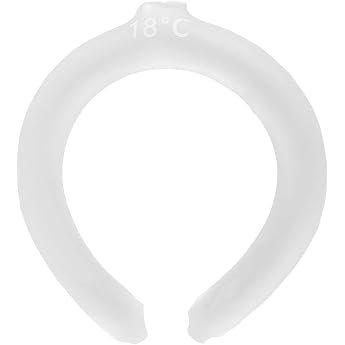Neck Cooling Wrap Neck Cooling Hose Reusable Ice Neck Cooler Portable Cooling Neck Wrap for Summer Heat Hands-Free Cooling Pack White